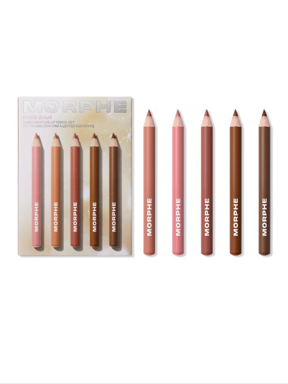 Morphe Mini Bar 5 Piece Lip Liner Set 🆕